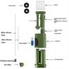 K8187 Portable Water Purifier Pump Camping Hand Pump Water Filter Outdoor Water Purifier  Green