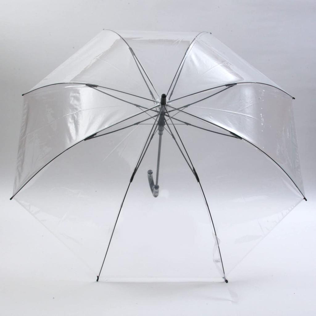 Attain POE Automatic 70cm Rib 3361 Umbrella, Windproof, Length, Clear,