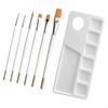 7Pcs Artist Paint Brushes Portable Long Handle Accessories Durable Brush Pen Set Body