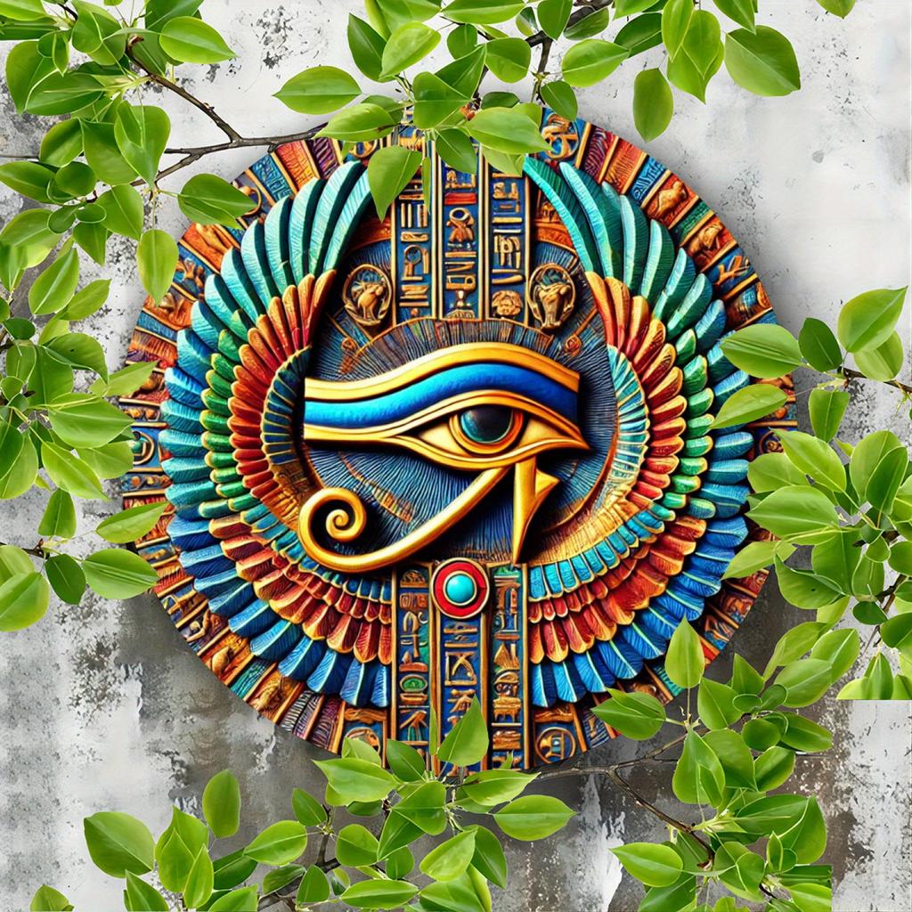 Horusauge Wandkunst, Wächter des Horus Folienprägung, Wetterfestes Eingangsschild mit vorgebohrten Löchern, Junggesellinnenparty-Dekoration