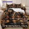 Supernatural Legacy Seasons Mystery Magic Three-piece Set (1 * Duvet Cover + 2 * Pillowcase, Without Core) 2D Flat Christmas Birthday Gift