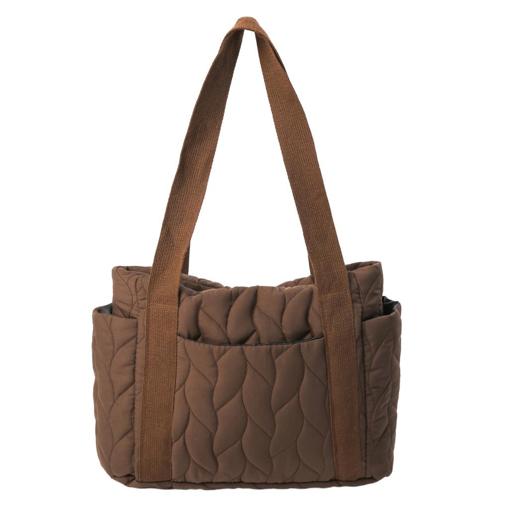 Simple And Lightweight Down Cotton Clothes Tote Bag Women'S Autumn And Winter Casual Versatile Large-Capacity Commuter Shoulder Bag