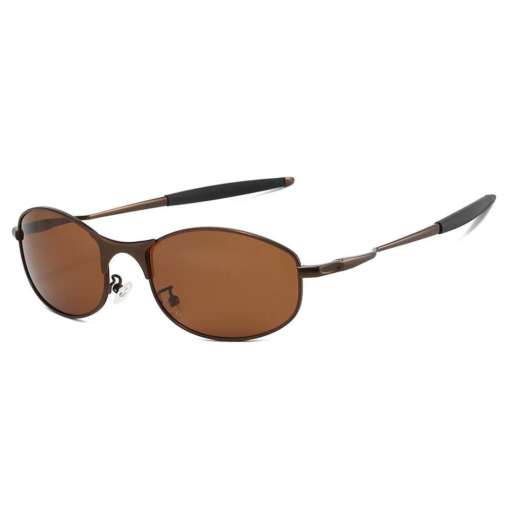 New small brown glasses sunglasses women s polarized sunglasses men s driving outdoor riding mountaineering UV protection