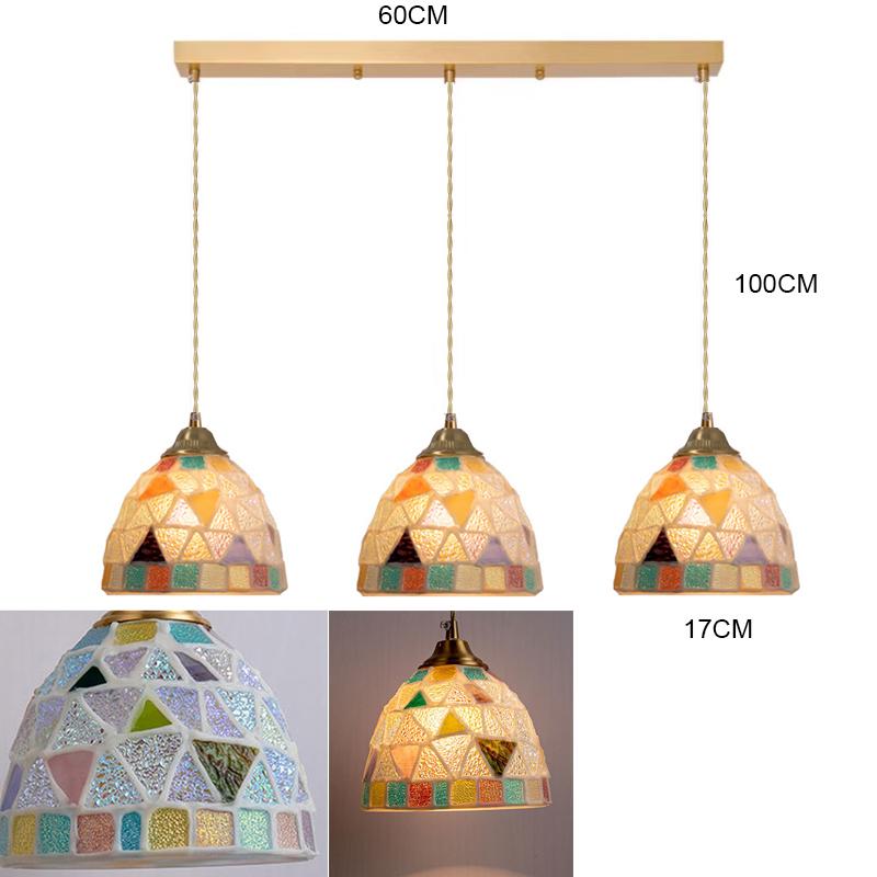 Glass Ceiling Chandelier Creative Sea Shell Lampshade Bedroom Bedside Hanging Lamp Interior Decoration Lighting Pendant Lights