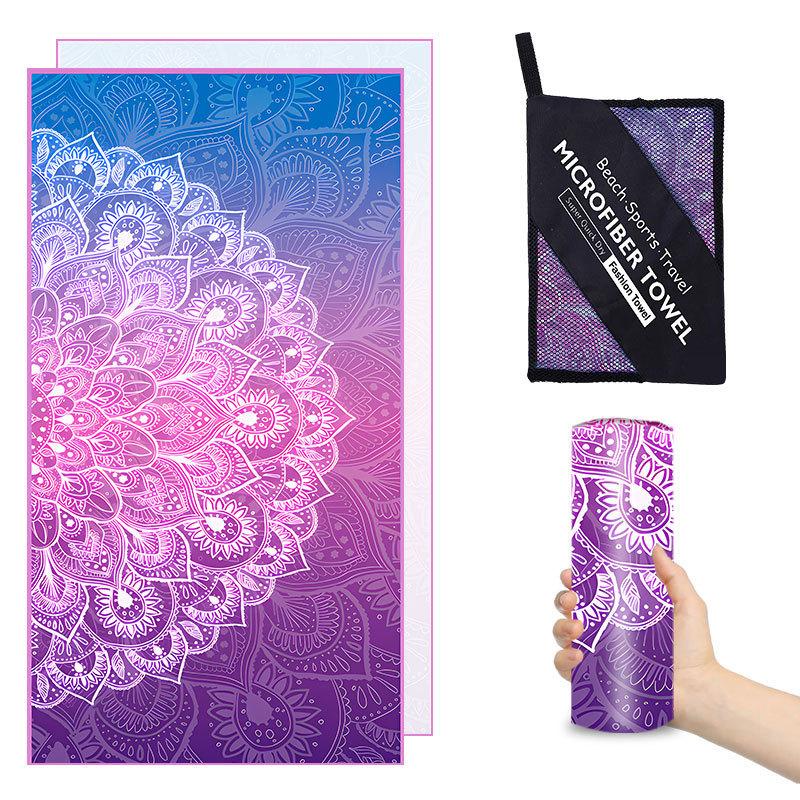 New Printed Beach Towel Microfiber Quick-drying Beach Towel Summer Sunscreen Shawl Does Not Account for Sand Plus Large Swimming Bath Towel