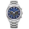 Citizen Stainless Steel Analog Blue Dial Watch Band Color Classic Men's - Ca4590-81L, - Silver, Blue,