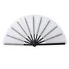 1Pc 13 Inch Foldable Blank Fan Sublimation Printable Polyester Clacking Hand Fan with Plastic Ribs for Craft Kongfu Folding Fan