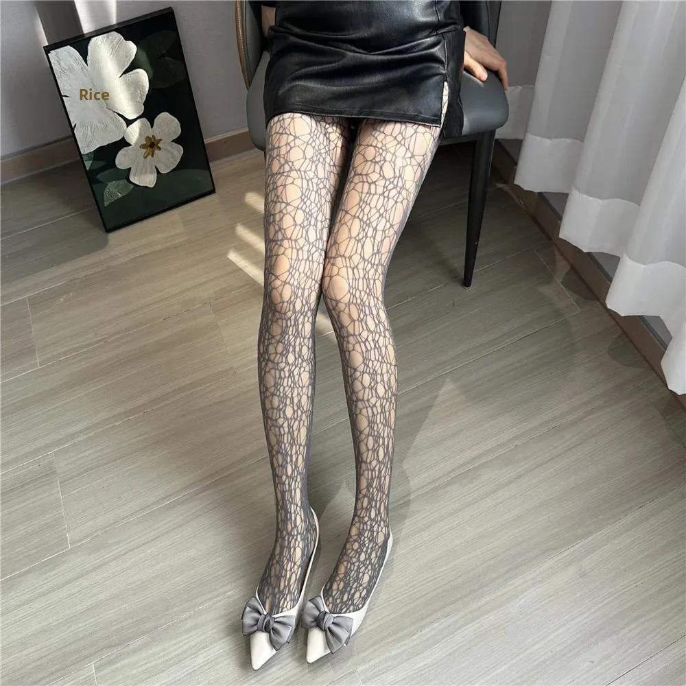 Sexy Mesh Socks Mermaid Spider Hollow Long Legs Socks Sex Leg Stocking for Women Teenage Girls Tights Girl Fishnets