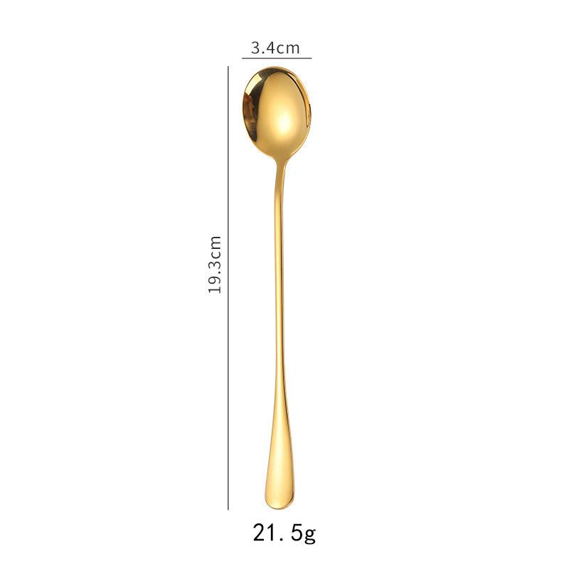 Stainless steel tableware, knives and forks, spoons, western food steak knives and forks, household thickened pointed spoons, round spoons, supplies