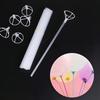 20pcs 27.56'' Clear Bobo Balloon Stick Holders with Cup Tops - Perfect for DIY Arch Kits, Party & Event Decorations