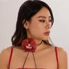 Flower Designed Necklace Accessory Stylish Flower Pendant Necklace Trendy Neckpiece Adornment for Gatherings