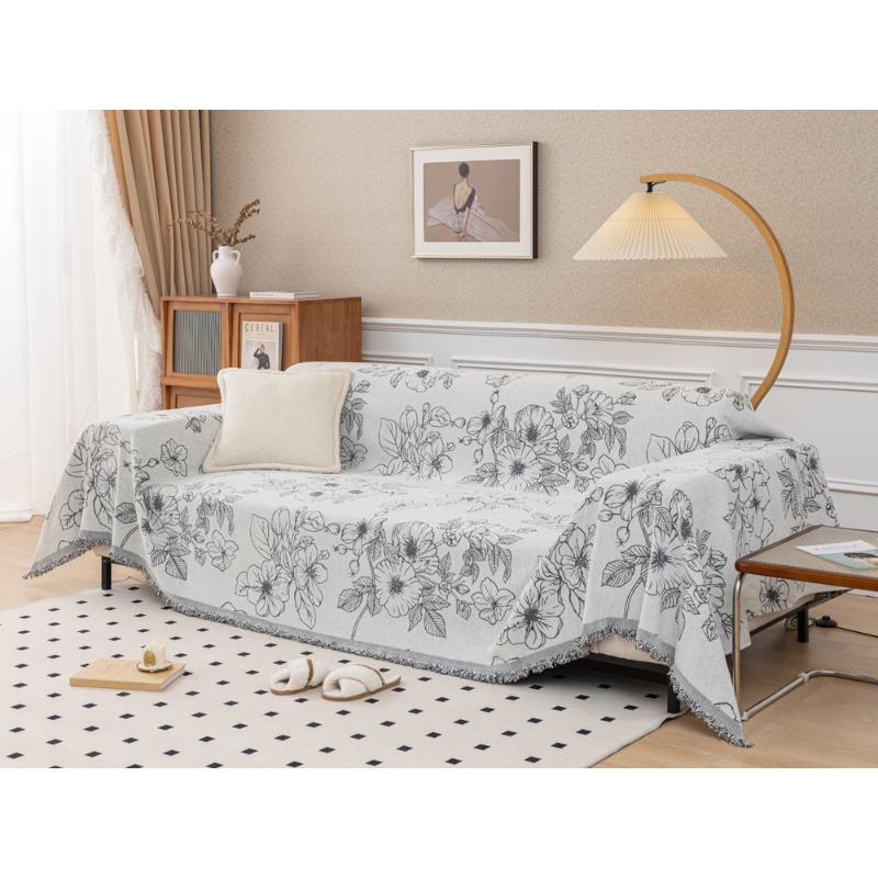 Französische Retro Sofa Handtuch Chenille Amerikanisch Vollständig Abgedeckt All-Inclusive Sofaüberwurf Kratzfest Sofaüberwurf Decke