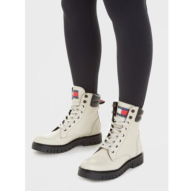 Tommy Jeans Tjw Lace-up Ankle Boots EN0EN02314 Beige