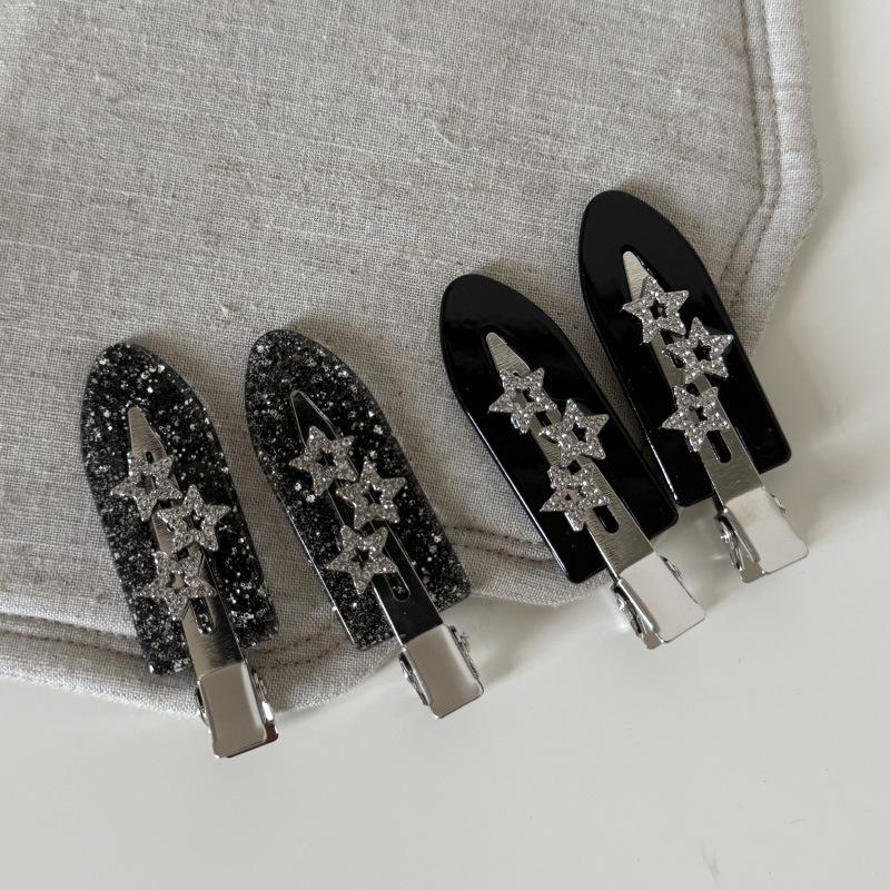 Süße Coole Mädchen Metall Schleife Entenschnabelspange Strass Perle Pony-Clip Seite Kopfschmuck Mädchen Kinder Frauen Haaraccessoires