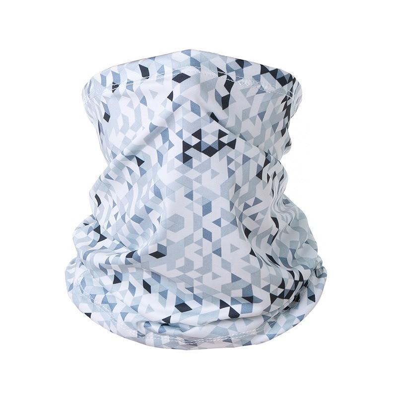 Summer UV Protection Cycling Face Mask Men Women Outdoor Sports Ice Silk Neck Warmer Scarf Breathable Hiking Fishing Face Cover
