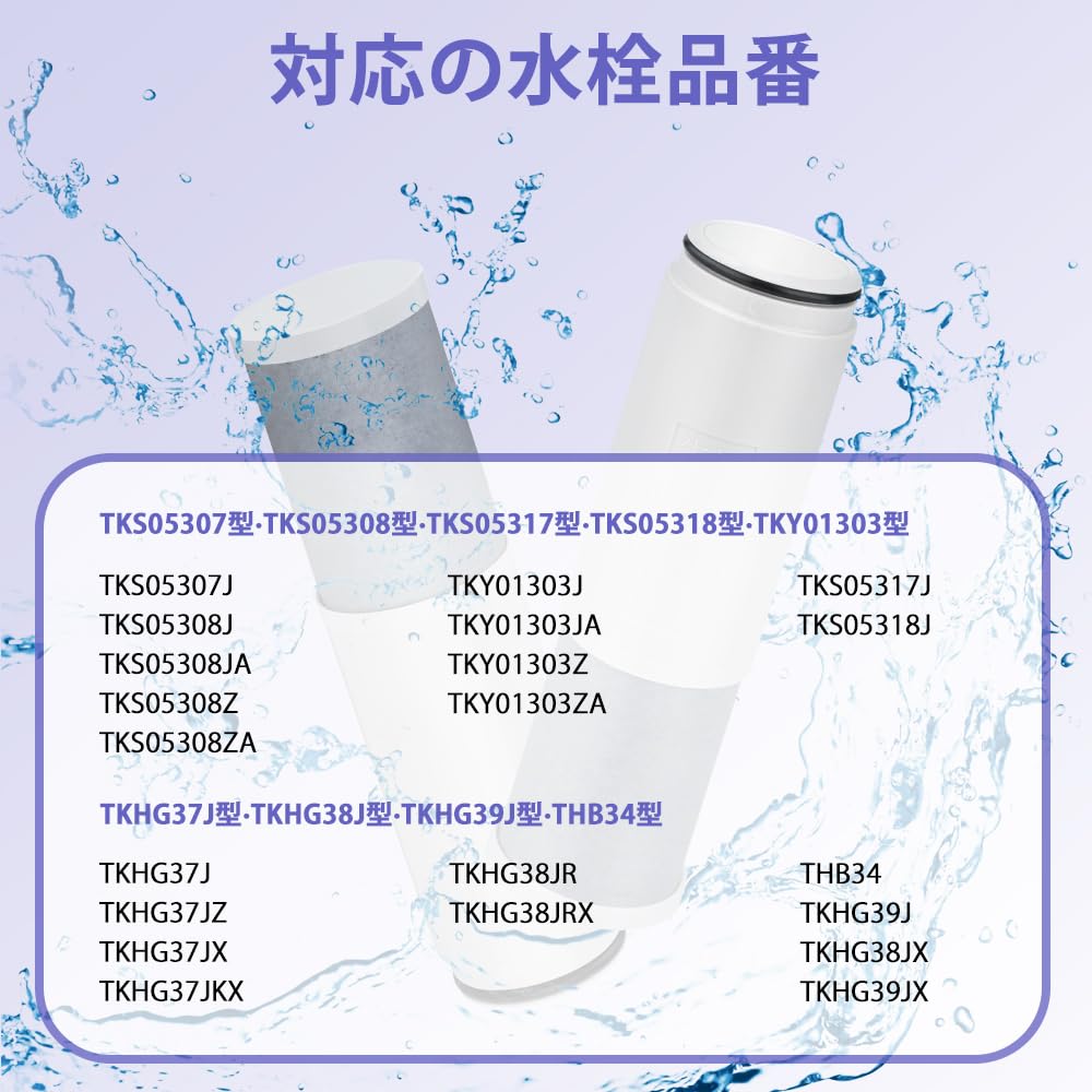 BBT Replacement Water Purifier Cartridge Faucet Water Purifier Water Purifier H658S Standard Type High Chlorine Removal Compatible Product TH658R