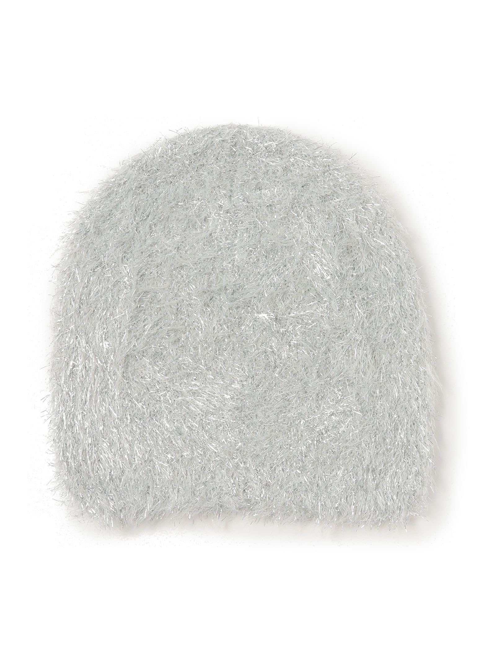 

B:MING LIFE STORE by BEAMS Women s Silver Lamé More Feather Knit Hat, One Size