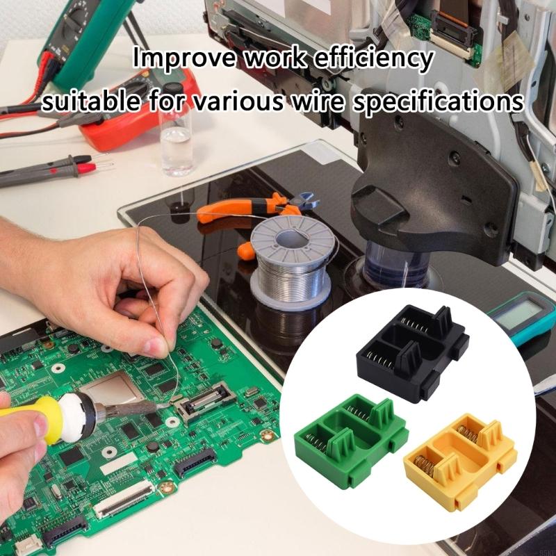 

High Performances Wire Soldering Clamp Tool for Stable Welding and Enhances Efficiency In Various Wire Size Daily Use Yellow