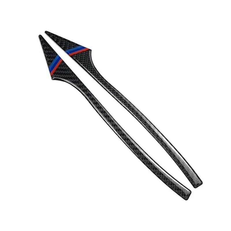 2PCS Carbon Fiber Car Collision Bumper Sticker Rearview Mirror Anti-Rub Strips Protector For BMW E60 F10 F07 F01 Car Accessories