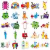50 Numberblocks Waterproof Decorative Stickers for Early Childhood Education