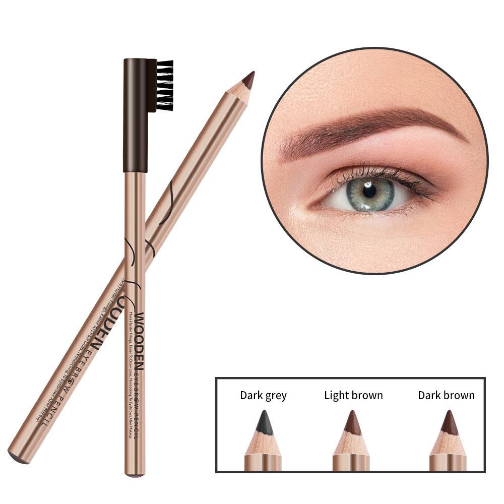 3 Colors Eyebrow Pencil Eyeliner Set, Waterproof Eye Brow Pencil, Easy To Color, Long Lasting Eye Liner Gel Pen, Women Professional Eye-Makeup Pencil