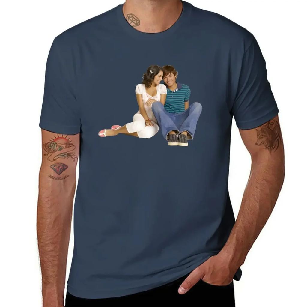 Troy And Gabriella Tshirt Plain Tops Kawaii Clothes Unisex Clothing