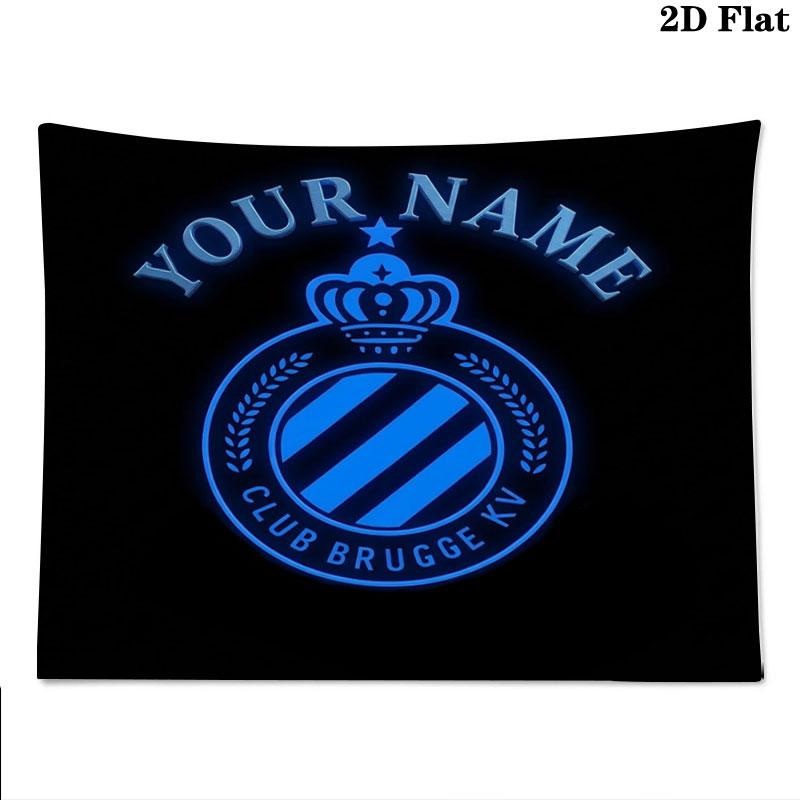 Club Brugge KV Custom Name Wall Tapestry Aesthetic Wall Hanging Printed Fabric Blanket Decorative Tapestries for Bedroom Living Room Home Decor