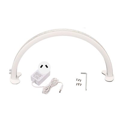 LED Half Moon Light 40W 30 Inch 2700K To 5600K Stepless Dimming Half Moon Nail Desk Lamp for Lash