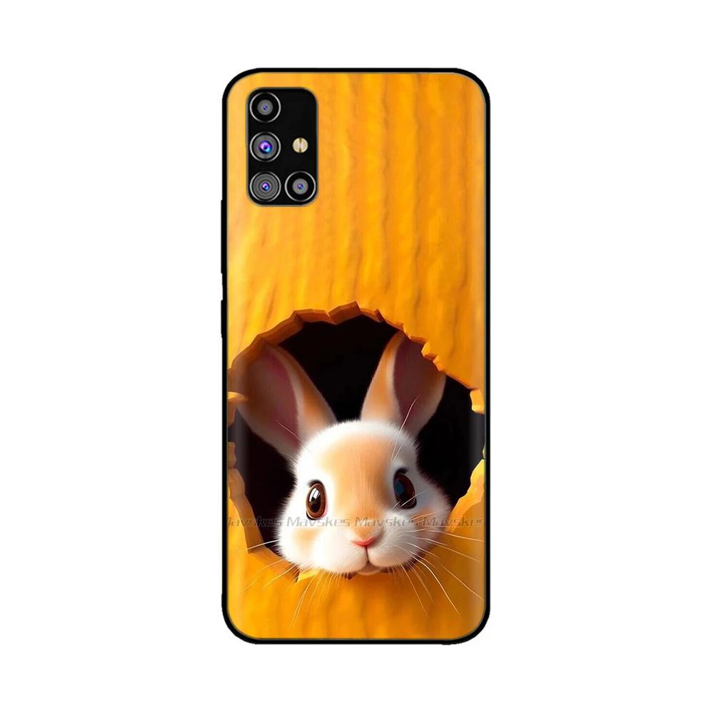 For Samsung Galaxy A51 Phone Case Heart-Butterfly Funda For Samsung A51 Case A 51 4G 5G Cover Protection Liquid Silicone Bumper