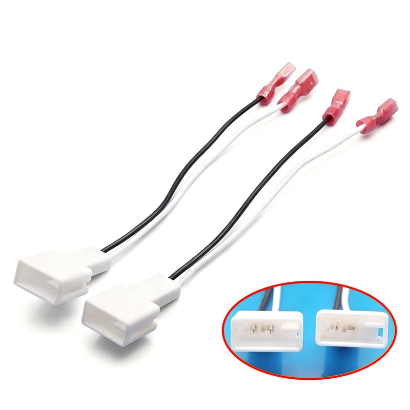 2pcs Car 6.5" Speaker Mount Pad Ring Spacer Washer Bracket Car Sub Woofer Midrange Horn Harness Plug Adapter Base for Mitsubishi