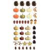 Seasonal Home Display Assortment with Faux Gourds, Pinecones and Branch Picks for Dining Table and Shelf Styling