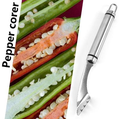 Séparateur de cœur de piment, Évideurs de tomates, Outils pour retirer le cœur des fruits et légumes, Gadgets de cuisine