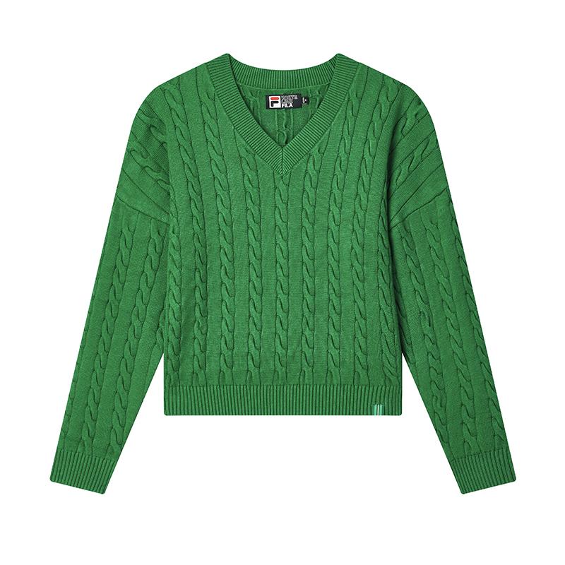 New FILA ORIGINALE Knitwear Women's Deep Forest Green F71W439401FDG