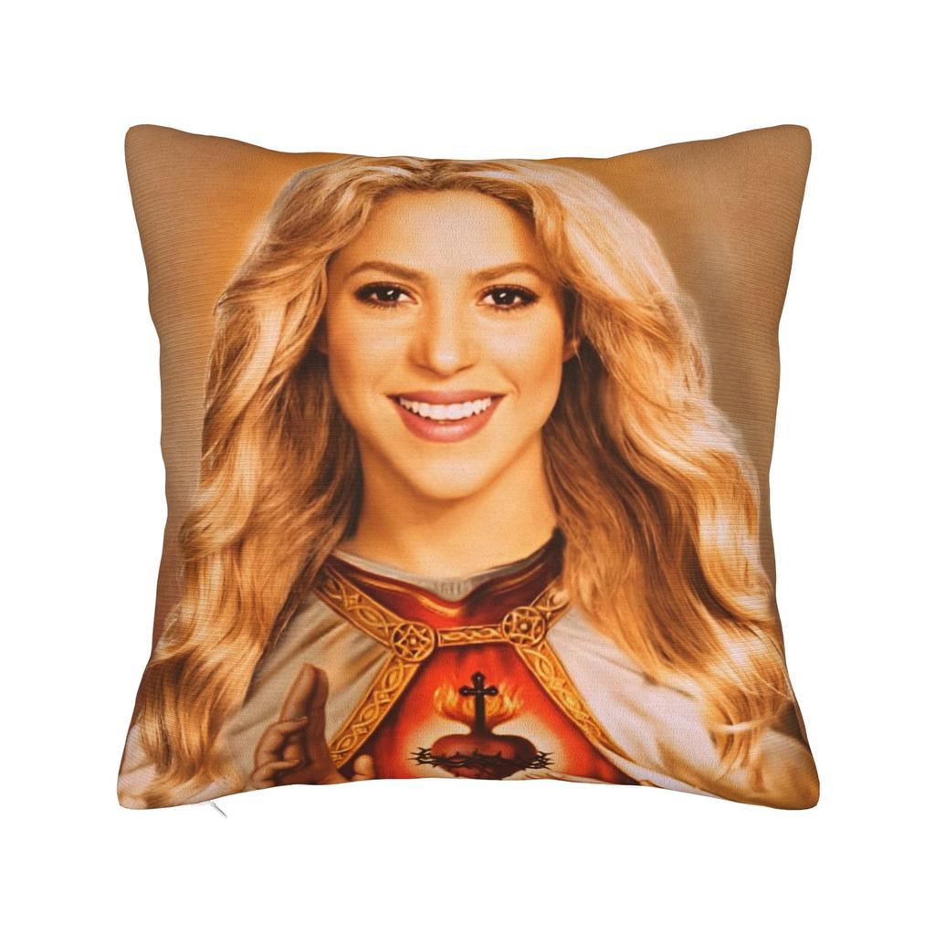 Singer Shakira Pillowcase Printing Fabric Cushion Cover Decor Throw Pillow Case Cover Home 45X45Cm