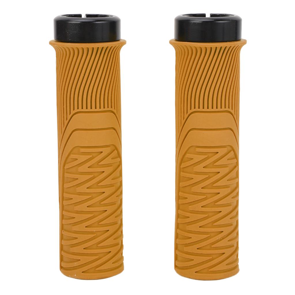 Bike Handlebar Grips Hard Wearing Single Lock On Antislip Increase Riding Safety Soft Resin for