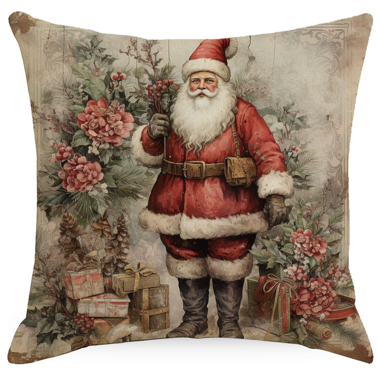 

Рождественская наволочка Подушка для сиденья в офисе Домашняя прикроватная наволочка