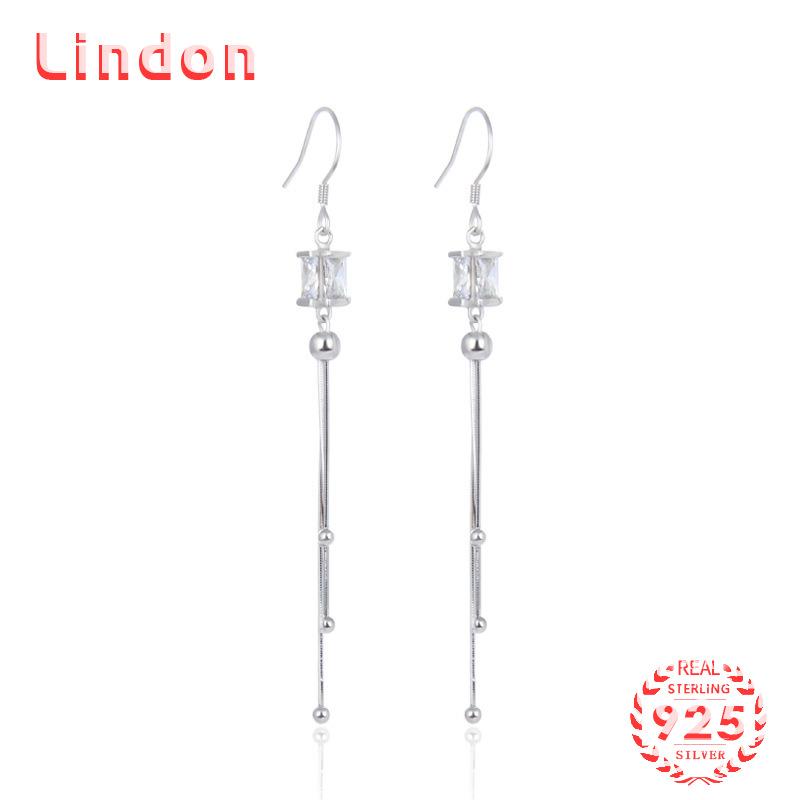 

Серьги-капли из стерлингового серебра 925 пробы Lindon, серьги-капли для женщин, подарки на свадьбу