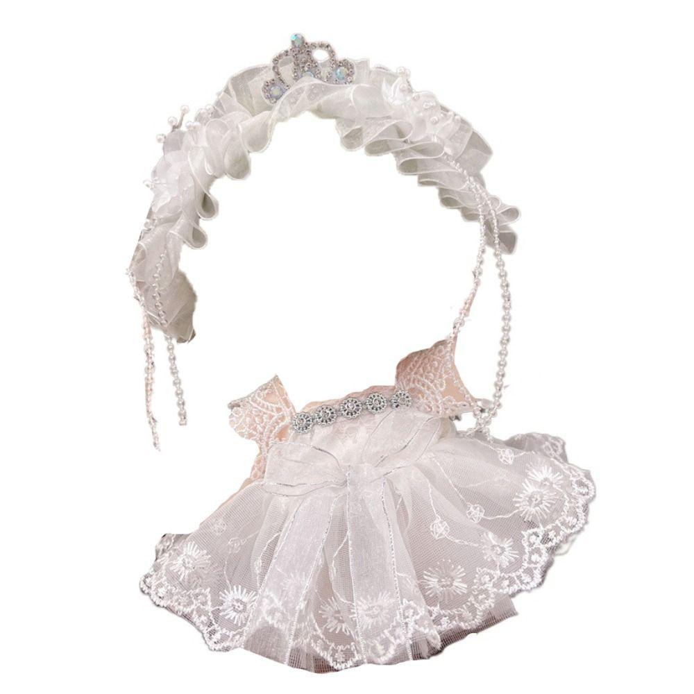 Princess Skirt 20cm Cotton Doll Dress Academic Style Plush Doll Clothes Doll Accessories