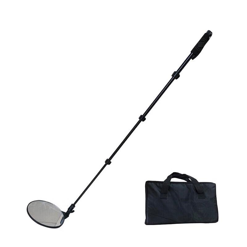 Ret retractable handheld vehicle inspection mirror