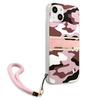 Guess Guhcp13Skcabpi Iphone 13 Mini 5,4 Różowy/Pink Hardcase Camo Strap Collection