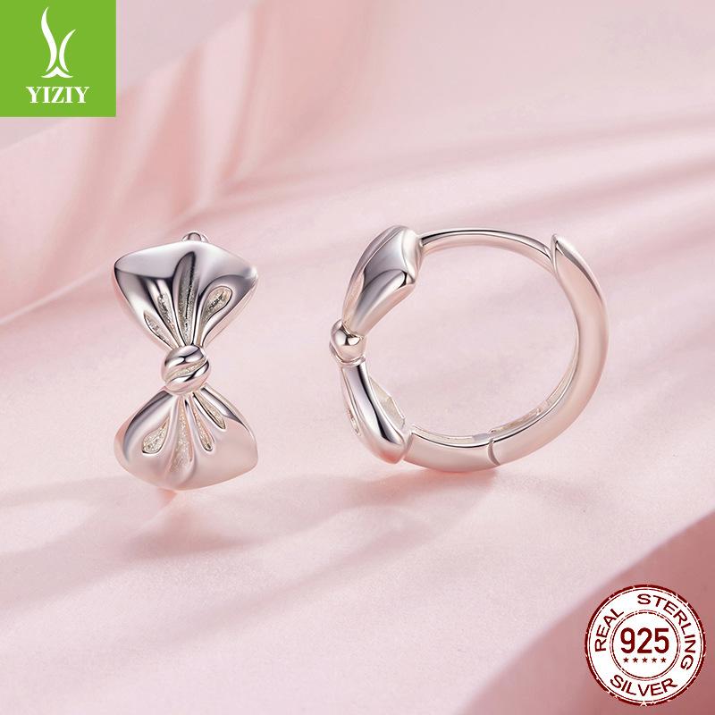 

Элегантные серьги-бантики принцессы, классический дизайн, серьги из стерлингового серебра S925 925 silver