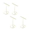 4pcs T Shaped rring Display Stand Jewellery Display Stand Photo Props T Shape Slotted Necklace Stand for Store Closet