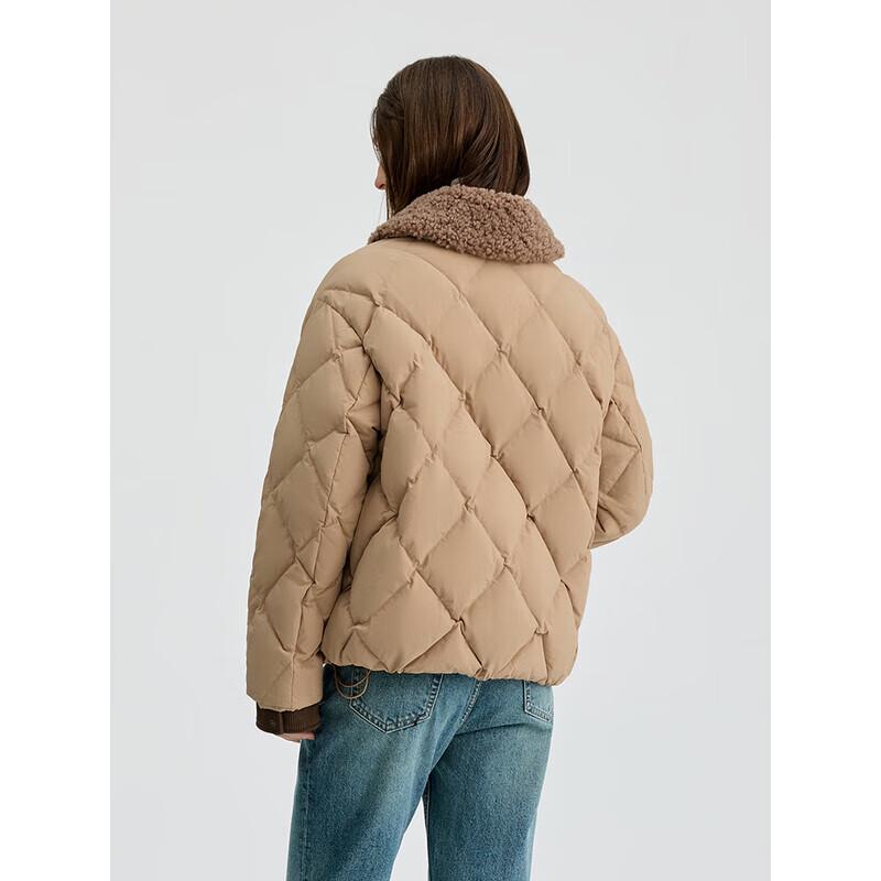 Bingjie Women's Retro Fashion 95% Down Short Jacket