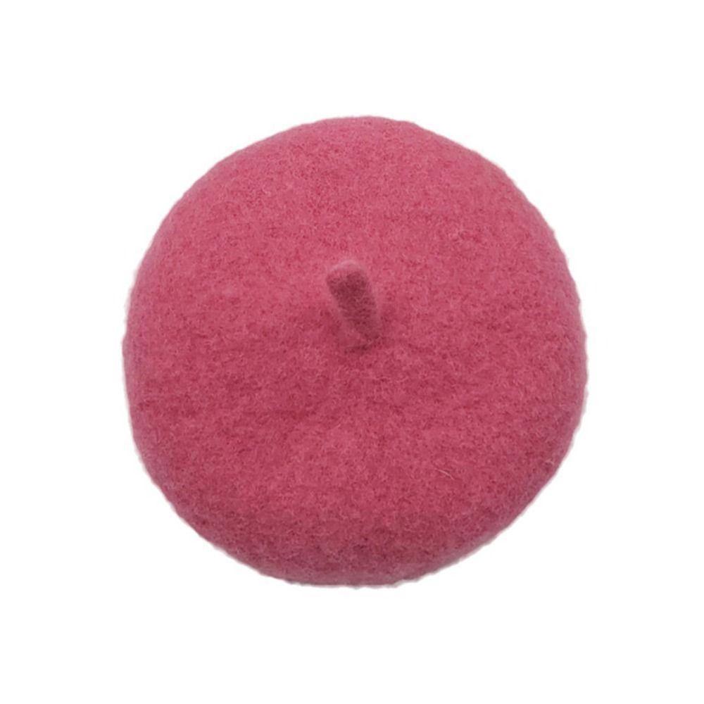 Ins Solid Color Mini Cat Accessories Dog Beret Cat Hat Pet Wool Cap Pet Headwear
