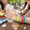 Durable Rubber Wrist Bands for Students 6 Pcs Welcome Back to School Bracelets, First Day of Colorful Theme Party Favors Silicone Wristbands Students,