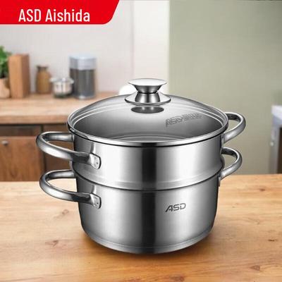 22cm Stainless Steel 2-Layer Steamer Pot