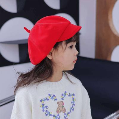 Warm Baby Beret Hat Soft Painter Hat Korean Children Newsboy Cap  Boys Girls