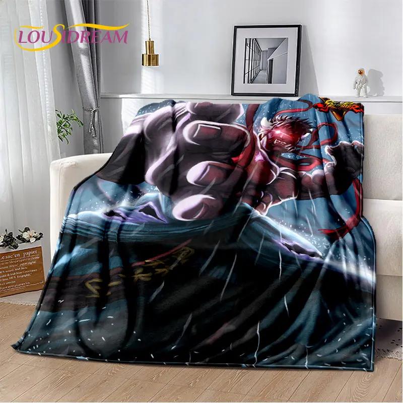 Retro Game Street Fighter Gamer Soft Plush Blanket,Flannel Blanket Throw Blanket for Living Room Bedroom Bed Sofa Picnic Cover