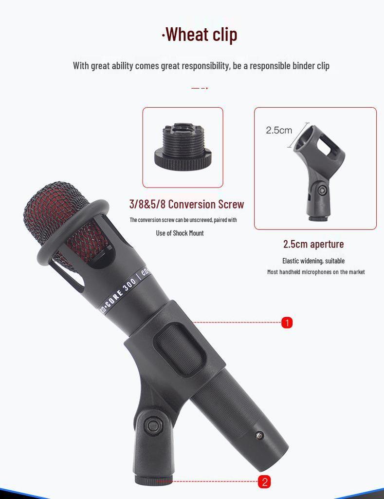 Universal NB39 Boom Arm Microphone Stand for Live Streaming and Condenser Mic - Professional Desktop Stand