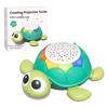 Multifunctional Baby Toy: Crawling Turtle with Lights, Music, & Soothing Projection for Educational Early Learning